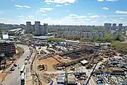 Construction site in May 2022