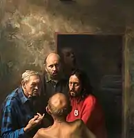 The Four Wise Men, oil on canvas, 150x150 cm, 1999