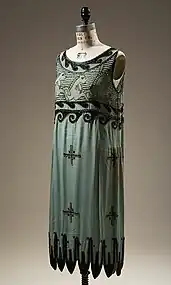 Rayon with seed beads, c. 1925