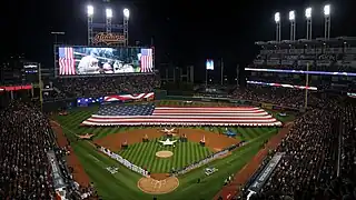 Progressive Field, home of the Cleveland Guardians baseball team