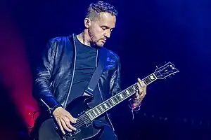 McCord performing with Evanescence in 2023