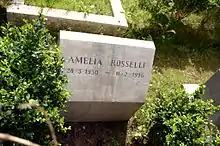 Gravestone, in Rome.