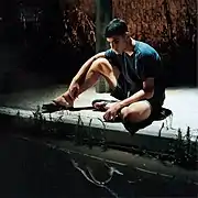 Untitled (Narcissus), from series "Boys", 100 x 100 / 140 x 140&nbsp;cm.,  2000.