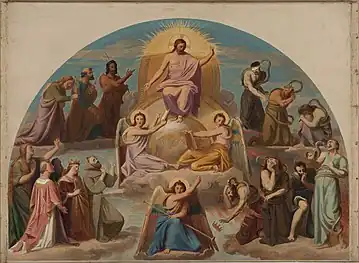 Sketch for the "The Last Judgement", by Adolphe Roger, a fresco in the disabulatory.