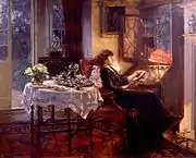 Albert Chevallier Tayler The Quiet Hour
