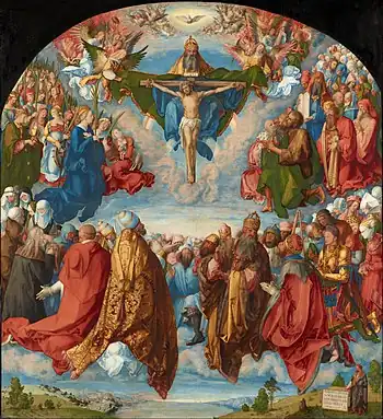 The Adoration of the Trinity  by Albrecht Dürer