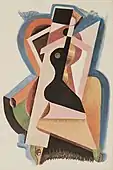 Alexander Archipenko, c.1920, Femme assise (Composition), 31.1 × 23.2&nbsp;cm, gouache on paper