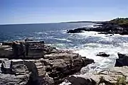 View of Cape Elizabeth including site of 1886 shipwreck