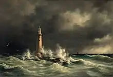 Painting of the lighthouse in 1846.