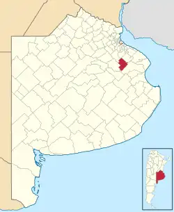 location of General Paz Partido in Buenos Aires Province