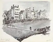 British troops landing during the liberation