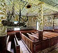 Model ship over nave