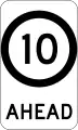 (G9-79) 10&nbsp;km/h Speed Limit Ahead