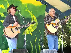 Fowler and Shulman at the Clearwater Festival in 2007