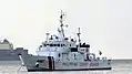 The BRP Sindangan patrolling Manila Bay
