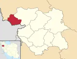 Location of Baneh County in&nbsp;Kurdistan&nbsp;province