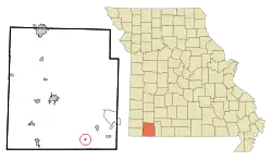 Location of Chain-O-Lakes, Missouri