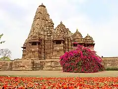 Indian architecture: The Kandariya Mahadeva Temple (Khajuraho, Madhya Pradesh, India), c. 1030