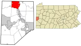 Location in Beaver County and the U.S. state of Pennsylvania