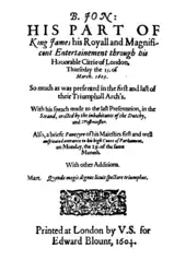 Title page of Ben Jonson's quarto of 1604