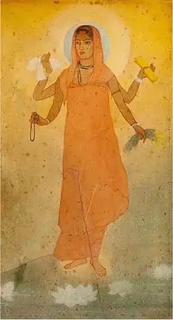 Image 24Bharat Mata by Abanindranath Tagore (1871–1951), a nephew of the poet Rabindranath Tagore, and a pioneer of the movement (from History of painting)