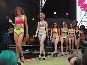 Image 18Bikini fashion show at World Bodypainting Festival 2014 in Austria (from Women's beachwear fashion)