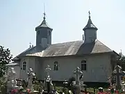 Wooden church in Cornu Luncii