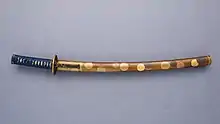 Lacquered exterior of wakizashi Fusamune, Edo period, 18th century