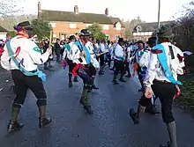 Border Morris White Ladies Aston Dance