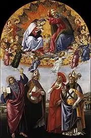 San Marco Altarpiece, c. 1490-93 1490-93, 378 x 258&nbsp;cm, Uffizi, Florence