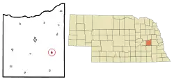 Location of Brainard, Nebraska