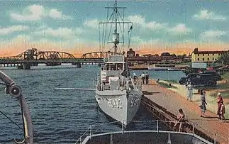 Canal and bridge at the boat docks