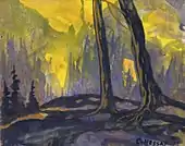 Lords of the Golden Forest. 1977. Watercolour.
