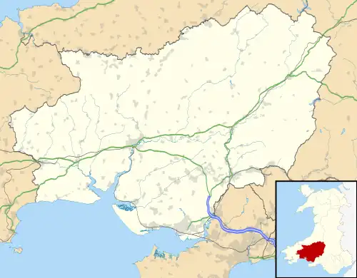 Llansadwrn is located in Carmarthenshire