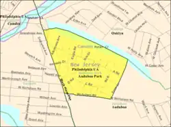 Census Bureau map of Audubon Park, New Jersey