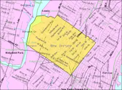Census Bureau map of Palisades Park, New Jersey