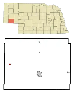 Location of Potter, Nebraska