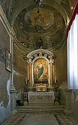 Chapel to the right of the choir.