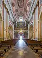 Interior of the church (view to the organ)
