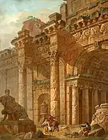 Architectural fantasy (1782), Hermitage