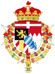 Coat of Arms of Ferdinand of Bavaria as Infante of Spain