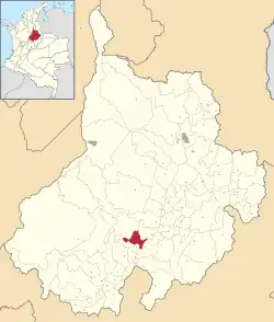 Location of the municipality and town of Contratación in the Santander Department of Colombia.