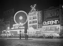 Moulin Rouge Cinema at night, 1936.
