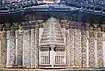 Decorative swirls in bas-relief on mantapa outer wall at Amrutesvara temple, Amruthapura