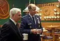 Commander of The Strategic Command General Kevin P. Chilton and U.S. Secretary of Defense Robert M. Gates at Offutt Air Force Base, Nebraska, October 17, 2007.