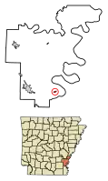 Location in Desha County and Arkansas
