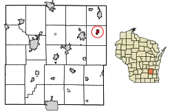 Location of Theresa in Dodge County, Wisconsin.