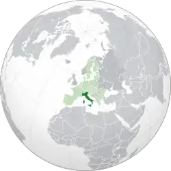 Location of Italian Republic