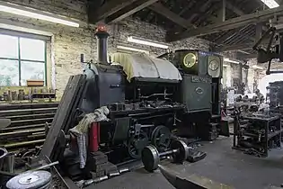 No. 4 Edward Thomas inside Pendre workshops