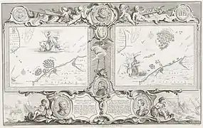 2 maps which inspired tapestries 9 & 10